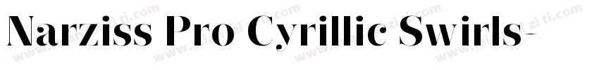 Narziss Pro Cyrillic Swirls字体转换